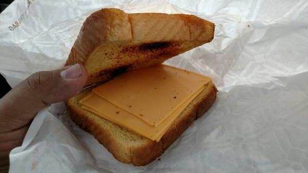 Worst "grilled" cheese ever