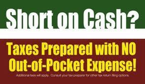 When you are low on cash and need your refund in a hurry. Contact us TODAY!