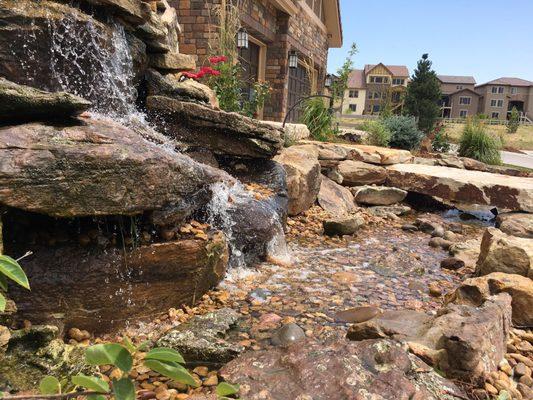 Custom water features in back country