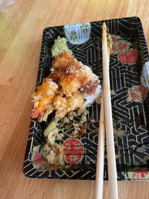 Gone before I could get the best picture  Shrimp Tempura Roll Spider Roll