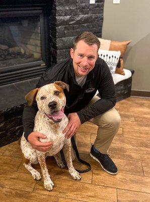 Meet Dr. Byron Voelkert Animal Chiropractor at Peak Potential Chiropractic!  He loves animals and sees canines and equines.