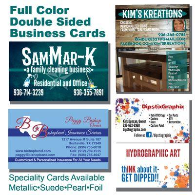 We can help customize and print your next business cards