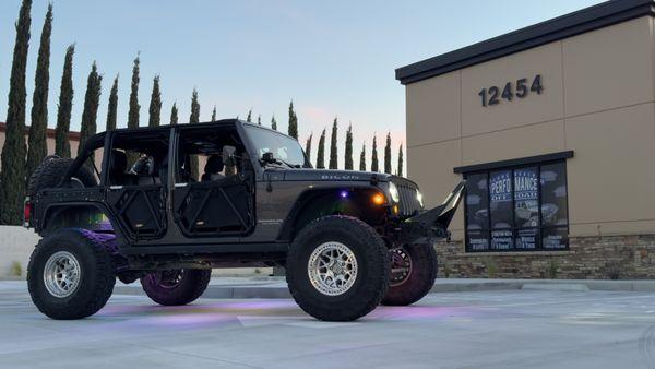 2016 Jeep Wrangler with Rock Krawler 4.5" lift on 38" Milestar Patagonias.