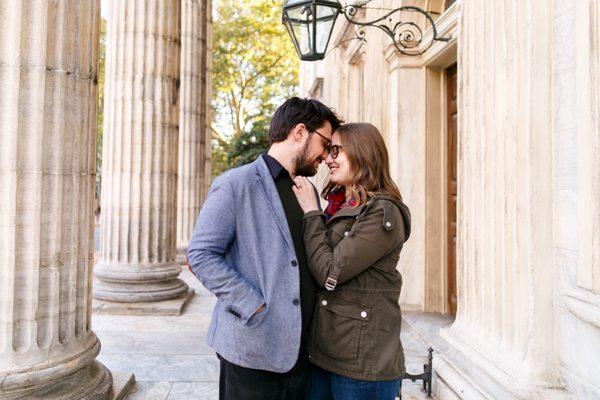 Old City Philly engagement session