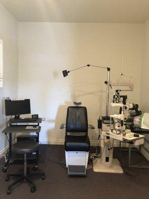 Exam room #2. Also used for Vision Therapy and Low Vision services.