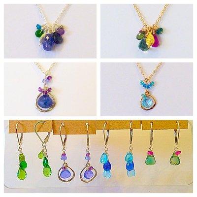 Handmade gemstone jewelry by New York artist