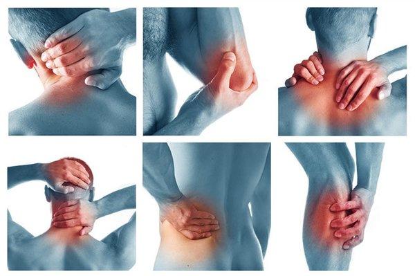 Areas of pain reduced by orthopedic massage therapy