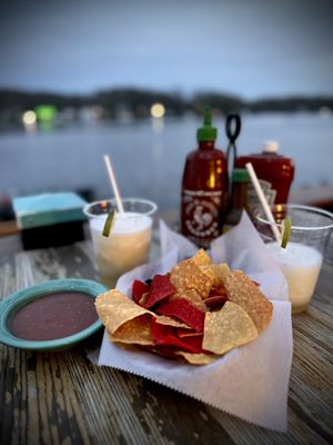 Frozen classic margaritas