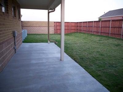 Outdoor walking and play area.