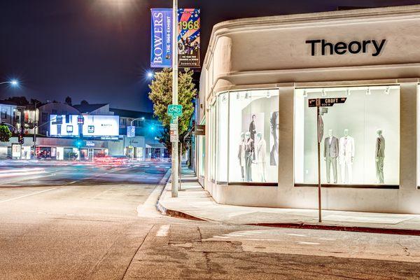 Theory, West Hollywood - Laser Cut Stainless Steel Letters