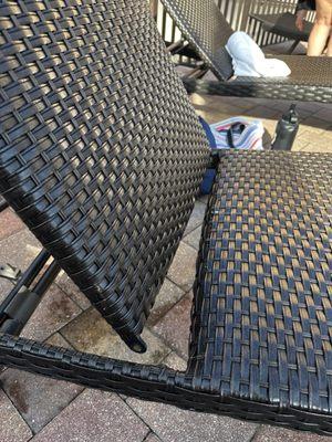 Broken lounge chair