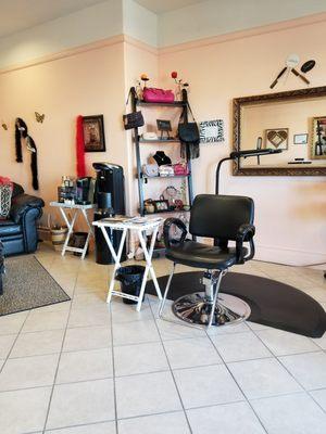 Inside of the salon...