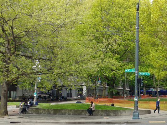 City Hall Park in Seattle