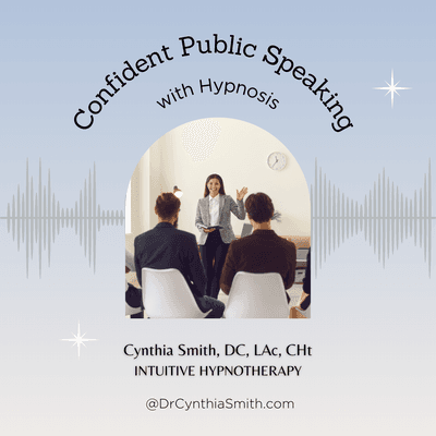 Whether you have to give a book report, work presentation or a Toast - do it with confidence and certainty! Dr. Cynthia will show you how!