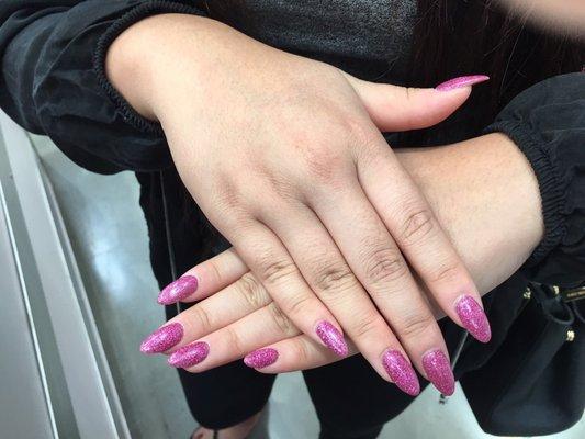 Sns dip gel manicure on your real nails big E, $30