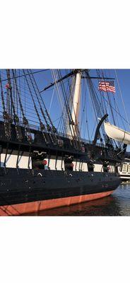 The USS Constitution @ The Charlestown Navy Yard in Charlestown MA.