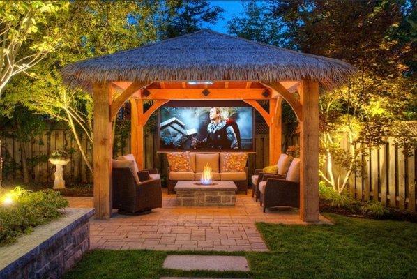 Outdoor Living Spaces complete with Audio, Video & Wi-Fi