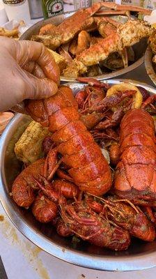 Lobster tails & crawfish