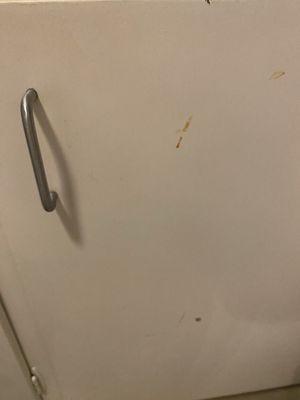 Did not spot clean cabinets