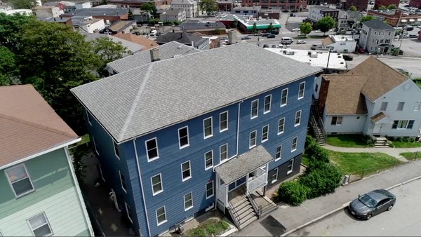 Fabulous drone shot of BIG-Blue! Seven fully furnished 3BR Serviced Apartments ready for you!