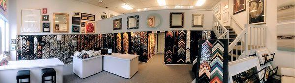 Interior of Broadway Gallery Showroom and design center in Alexandria, Virginia.