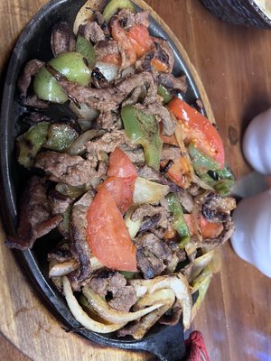 Steak fajitas