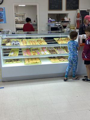 Donuts display