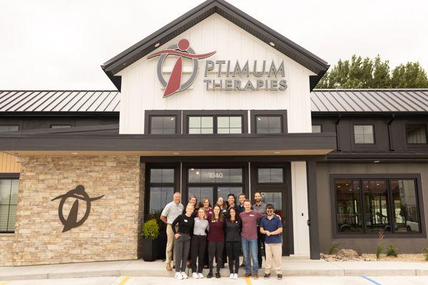 Optimum Therapies of North Dakota team outside of clinic in Bismarck, ND.