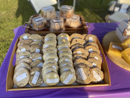 Cookies and Cakes: Butterscotch Pecan Cookies, Chocolate Chip Cookies, Tea Cakes, Toffee Pecan Caramel Mini Bundt Cake