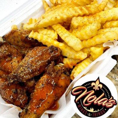 Spicy lemon Pepper with fries