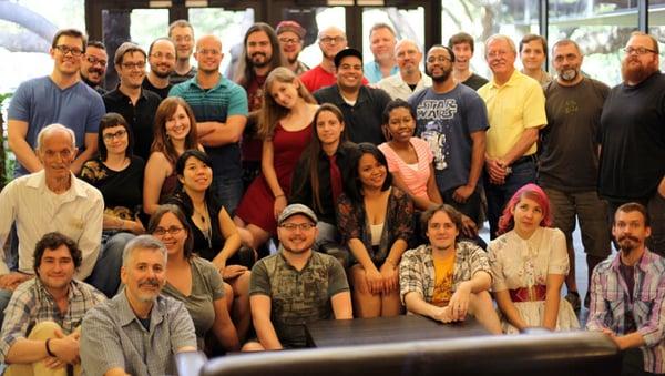 Powerhouse Animation Staff during Bluth visit