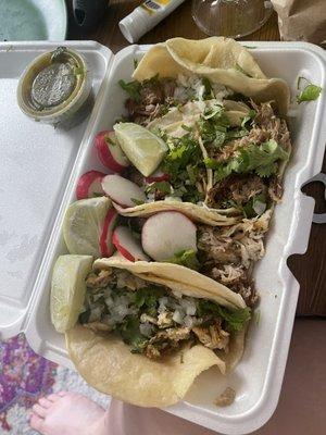 Carnita Taco and Pollo Taco