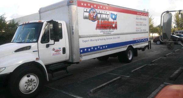 Truck with a logo