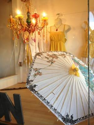 Great collection of Asian umbrellas.