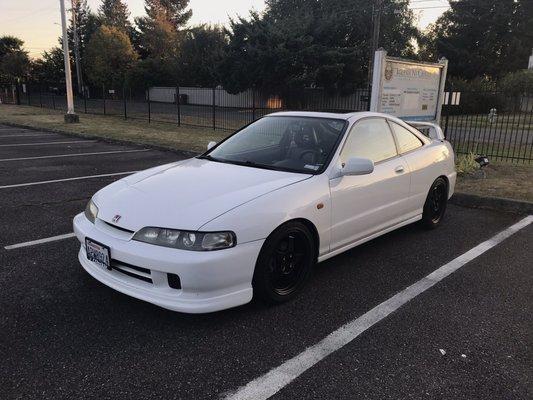 2000 JDM Integra Front End Conversion and shaved side moldings.