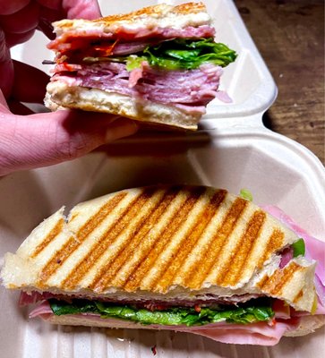 Medium Italian cold cut panini - to go