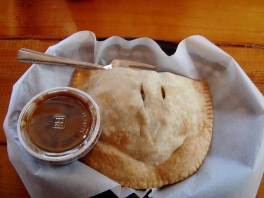 Cornish Pasty with beef gravy