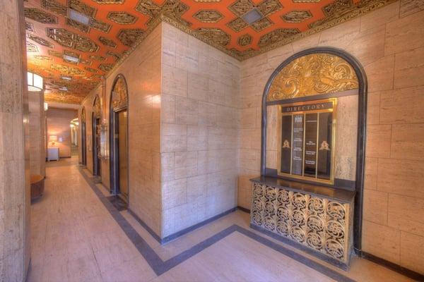 The original art deco lobby (with a few updates of course).