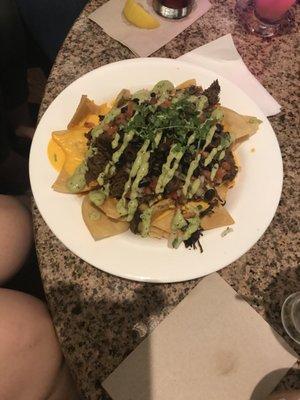 Beef nachos