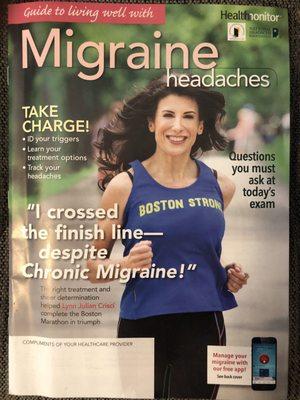 Acupuncture helps prevent and interrupt my migraines!