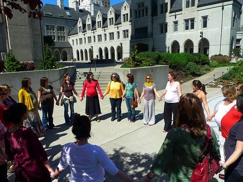 Join Jane Austin at Grace Cathedral's for a labyrinth walk every third Thursday. Learn more at janeaustinyoga.com/events/labyrinth-walk.