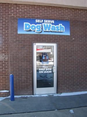 Our recent remodel includes a self serve dog wash.