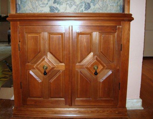 Custom made raised panel doors