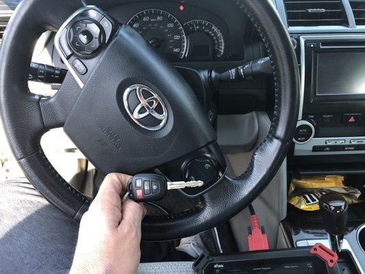 New key make for Toyota Camry