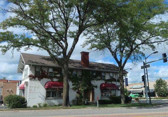 Quaint corner storefront.