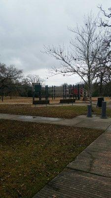 Playground,  swingset, they took down the tire we all used to spin on and make each other sick on when we were younger, memories. :(