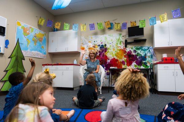 Even your preschoolers get to hear about the difference Jesus can make in their lives.