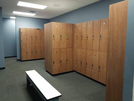 Nice new locker rooms.