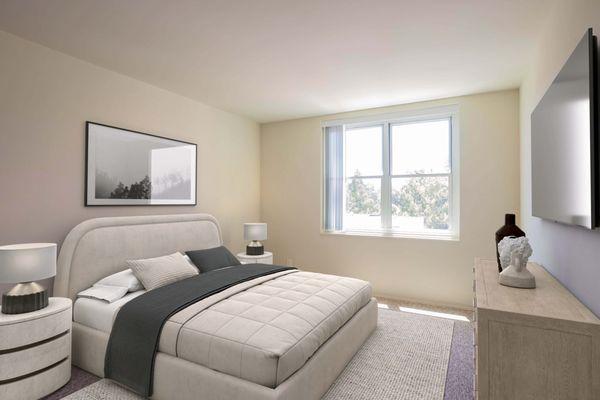 Bedroom 1bed 1 bath (Edgewood) virtual staging