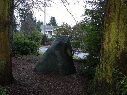 The Wedgwood Rock's modest sibling located in Wedgwood Square at the corner of 31st Ave NE and NE 82nd Street